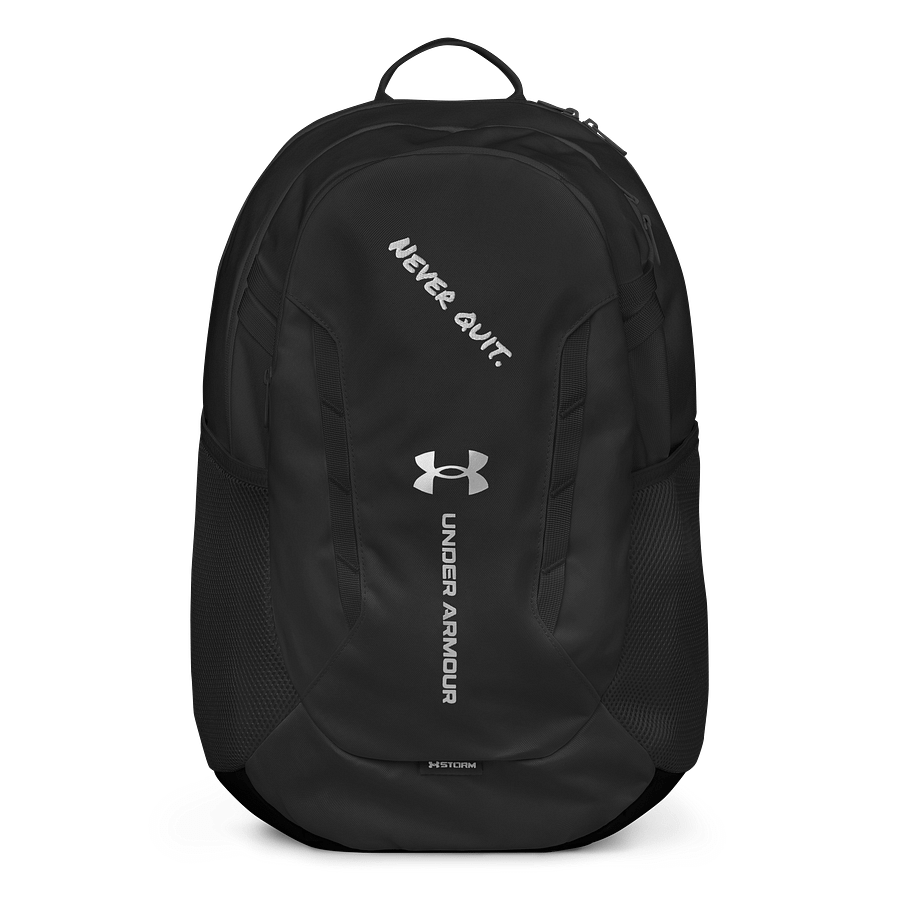 Monochrome Zigzag Backpack Never quit product image (1)
