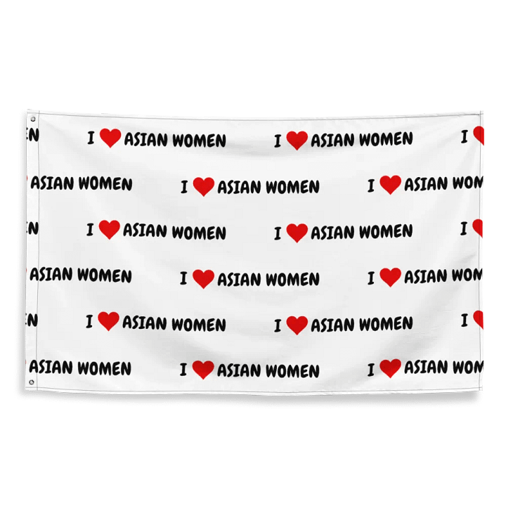 I <3 ASIAN WOMEN Flag product image (2)