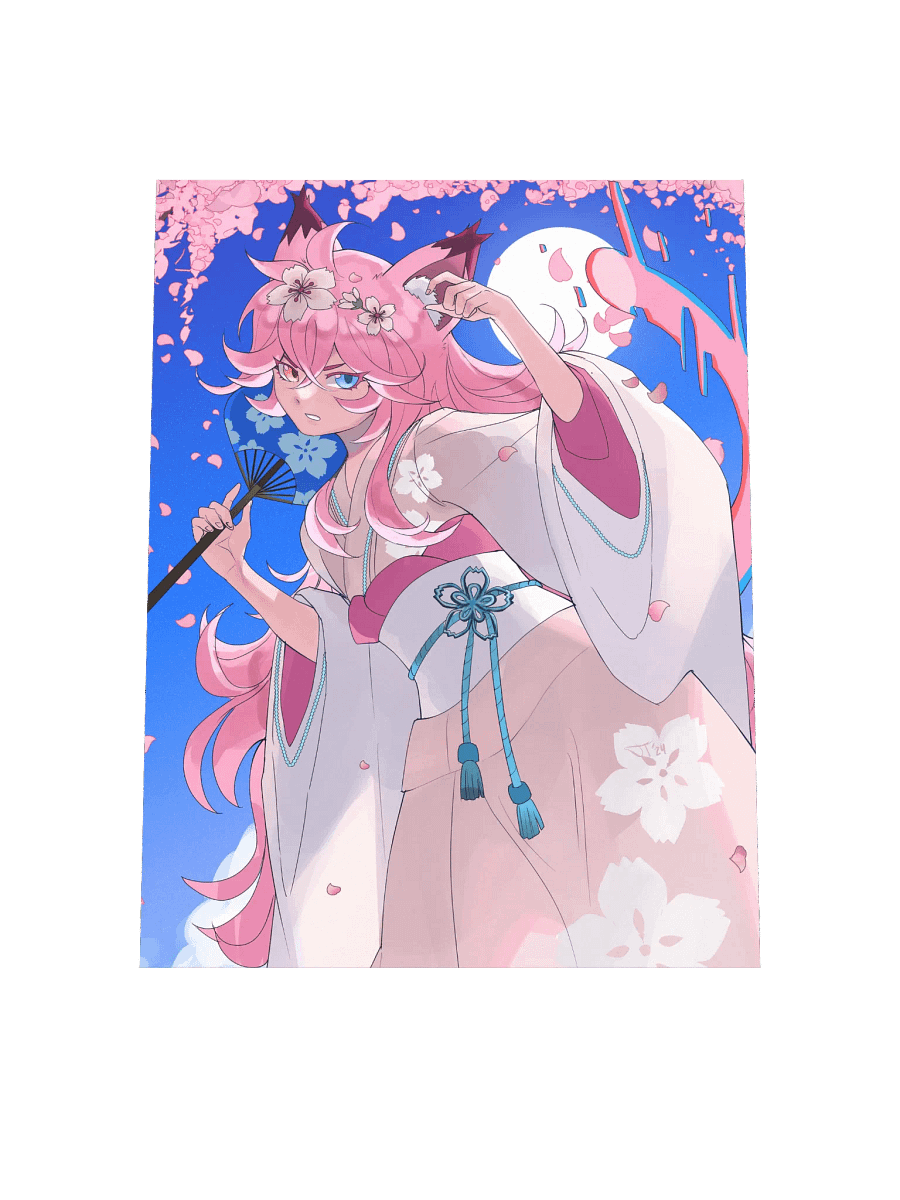 (12" x 16") Cherry Blossom Aimi Print product image (4)