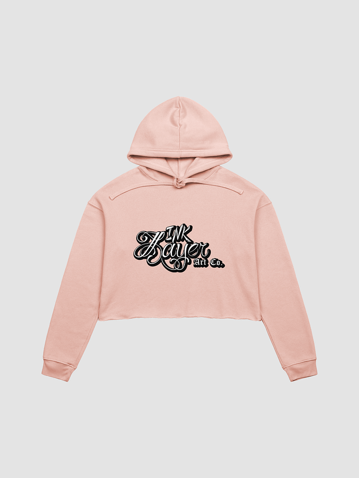 Inklayer Art Co. Pink Crop Top Hoodie product image (1)