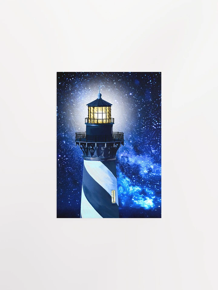 Cape Hatteras Lighthouse At Night - North Carolina Matte Poster product image (7)