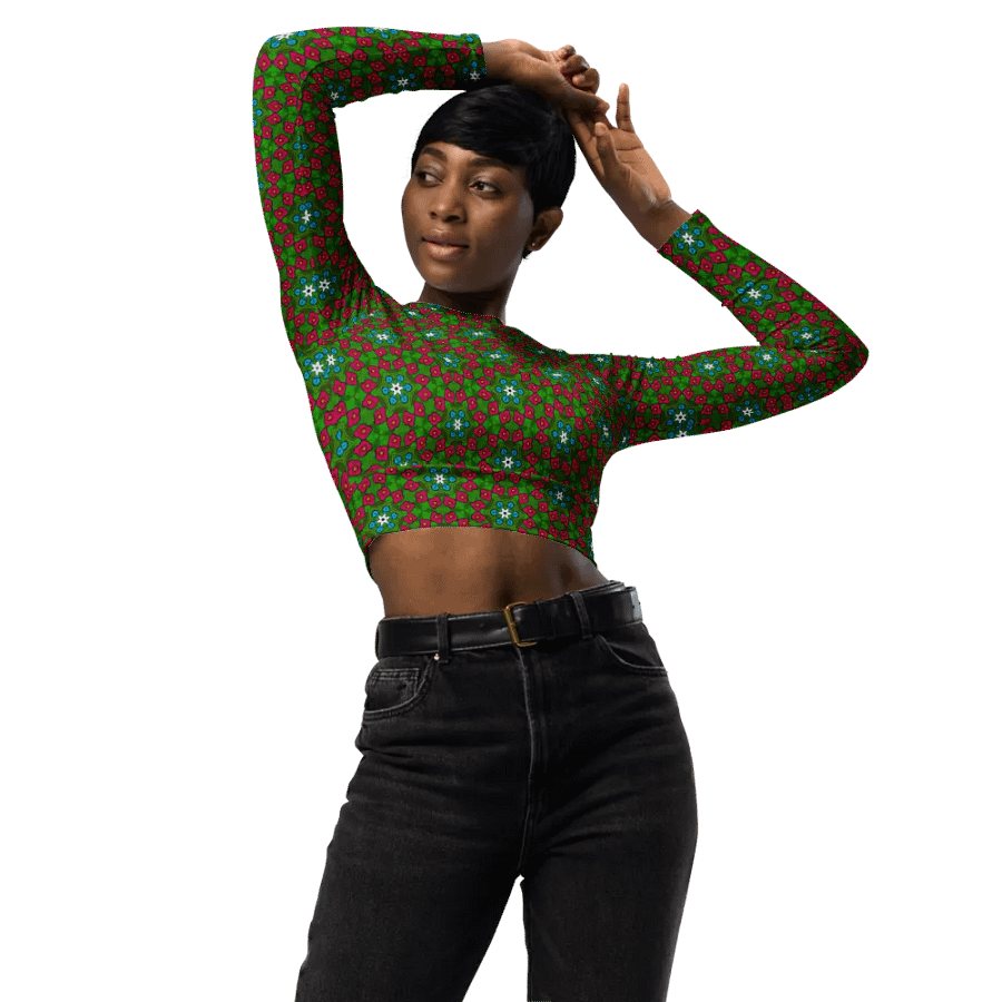 Poppycock Dreams Recycled Crop Top product image (3)