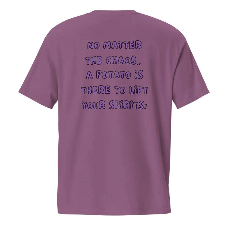 "No Matter the Chaos... A Potato is There to Lift Your Spirits" Pocket Tee 🥔✨ product image (9)