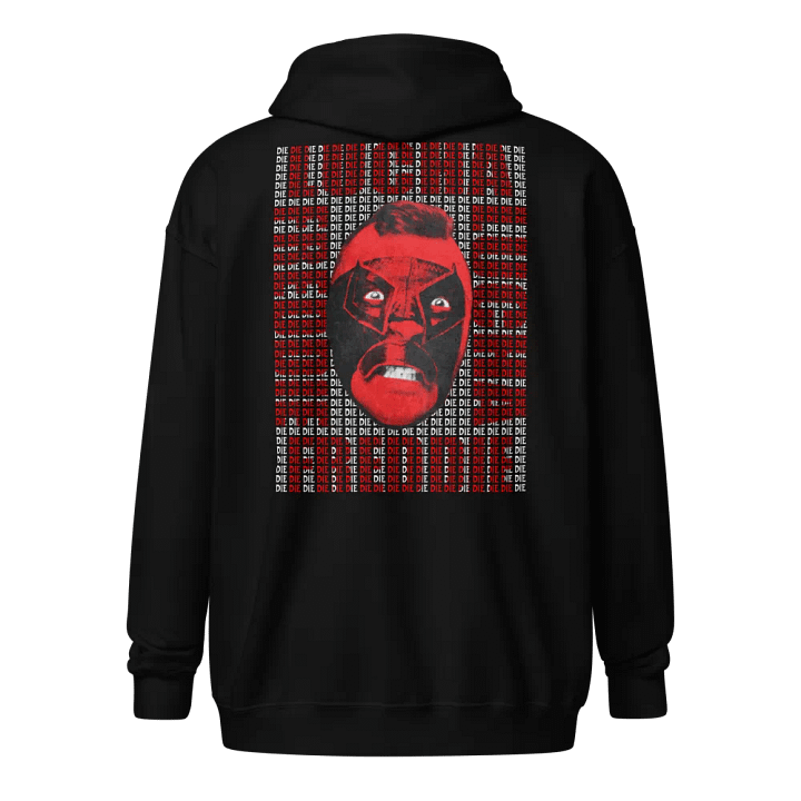 Repeat name face zip hoody product image (1)