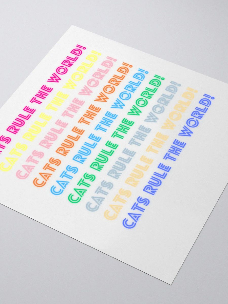 Vibrant Cat Power Stickers product image (3)