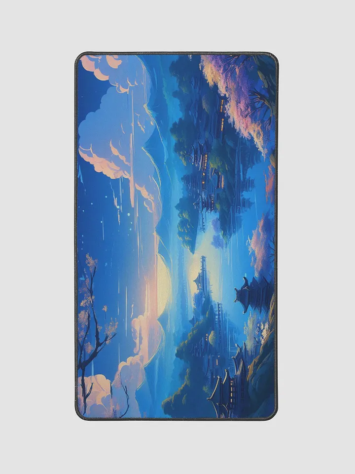 Azure Blossom Medium Desk Mat (12 x 22) product image (2)
