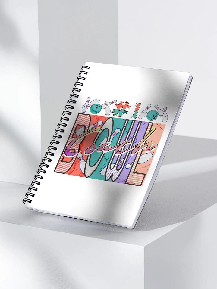 Number 1 Bowl Coach Vibrant Notebook product image (2)