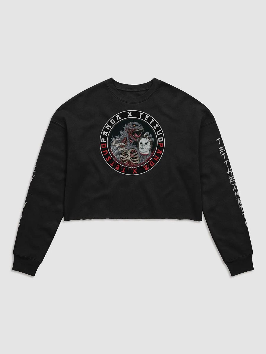 God of Carnage Bella+Canvas Women's Fleece Crop Sweatshirt (Northern Lotus Design) product image (1)