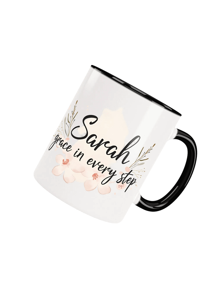 Sarah - Grace in Every Step | Elegant Personalized Mug product image (4)