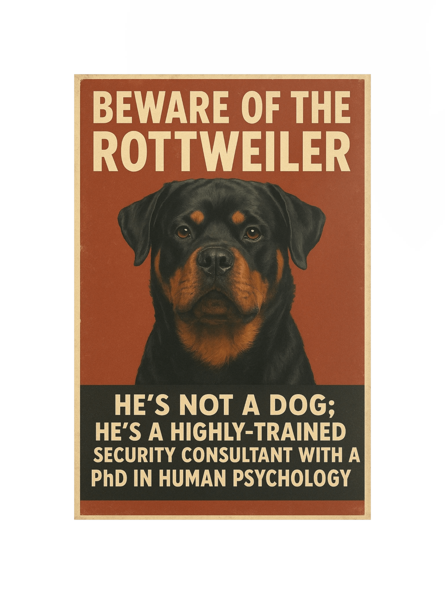 Beware of the Rottweiler Poster product image (10)