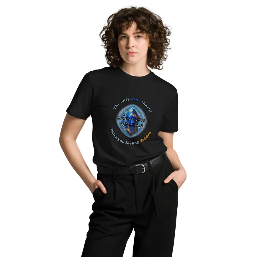 Lapis Lazuli Crystal T-Shirt – Feel Golden in Blue! product image (4)