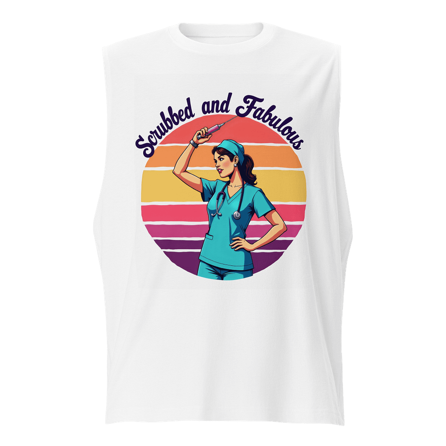Superhero Scrubs Muscle Tank product image (1)