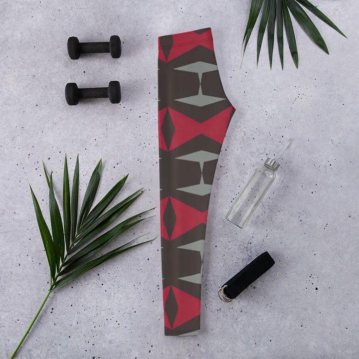 Geometric Elegance All-Over Leggings product image (2)