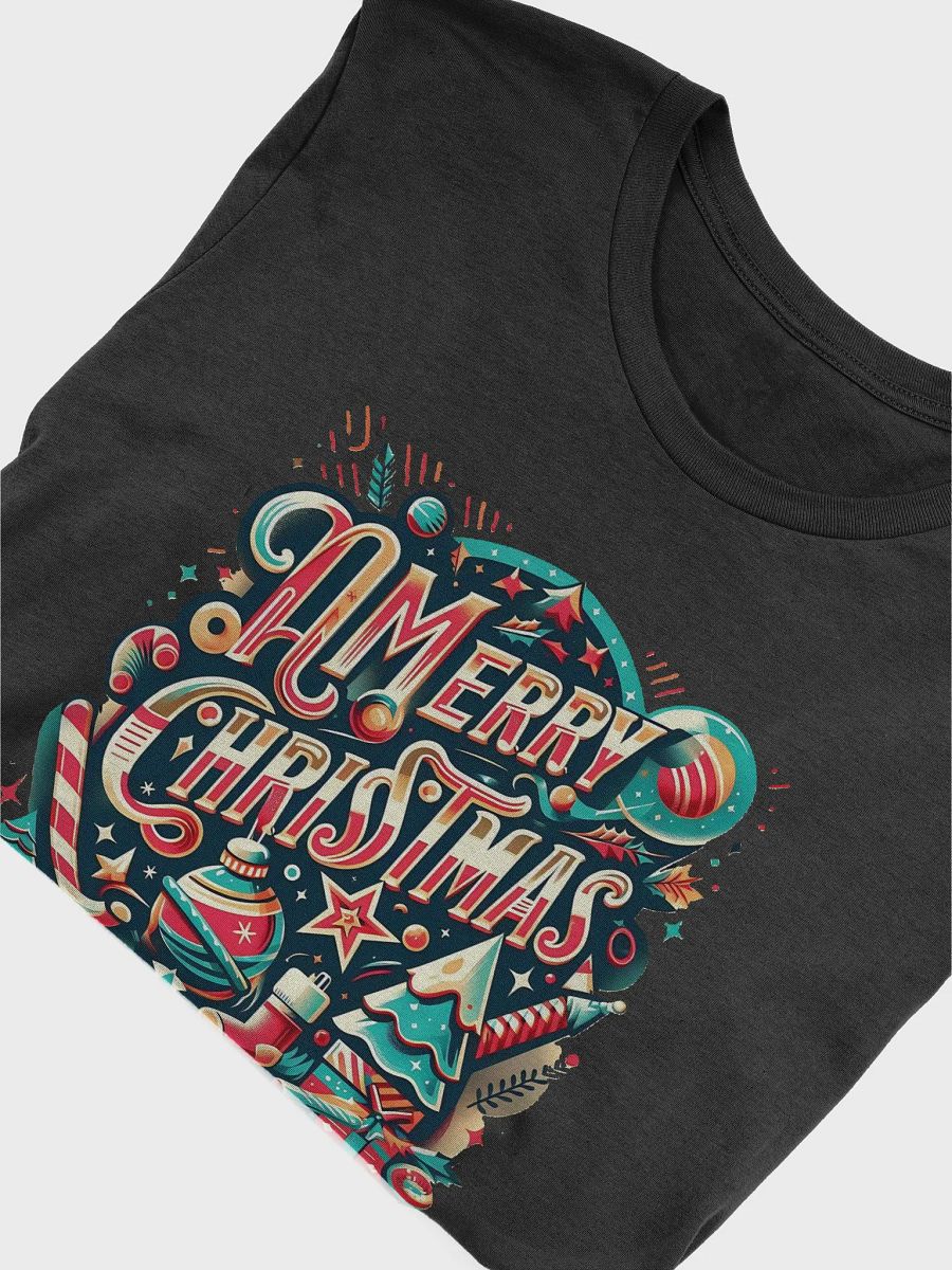Vintage "Merry Christmas" Graphic T-Shirt - Retro Holiday Tee for Festive Cheer product image (7)