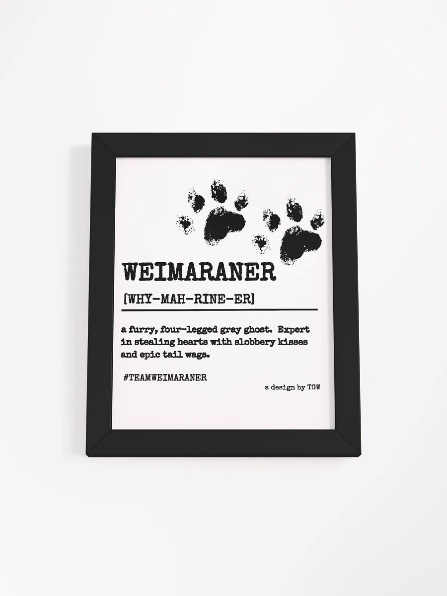 Definition of Weimaraner - Framed Print product image (1)