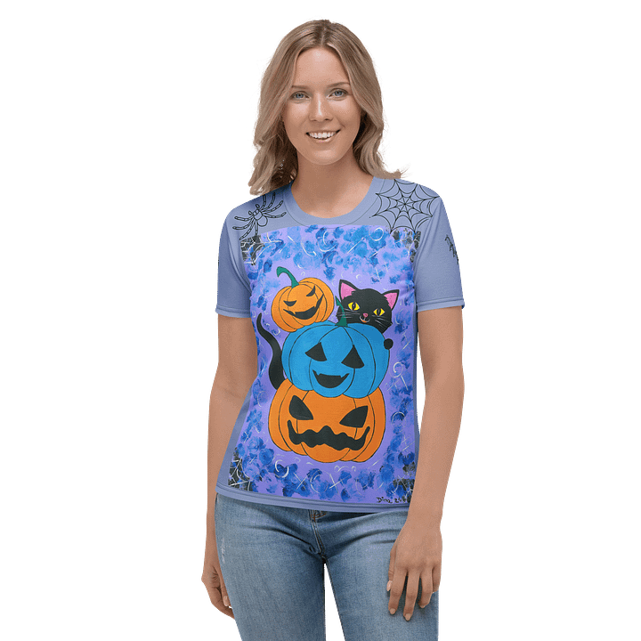 Halloween party (art by Dina R.) acrylic painting picture - Spiral Notebook product image (2)