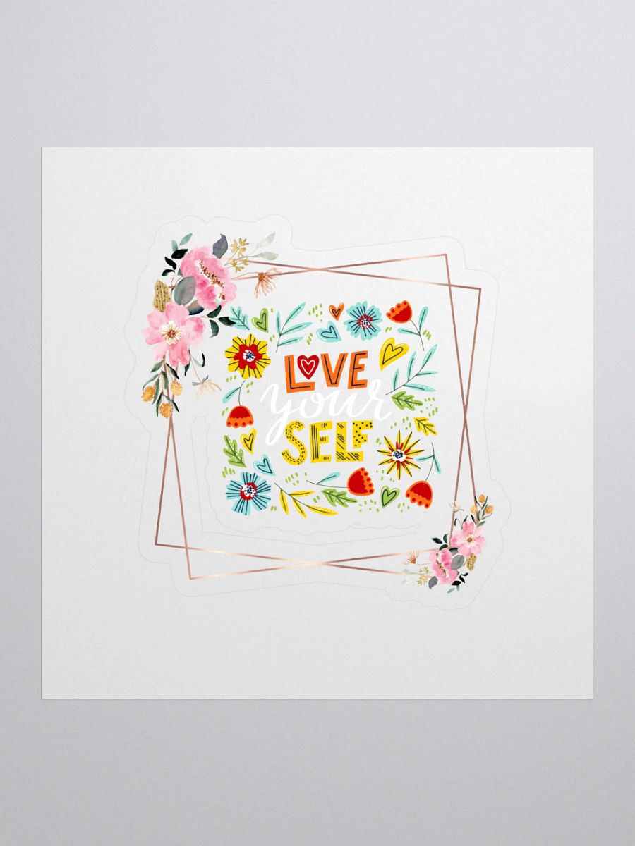Love & Self Floral Kiss Cut Stickers product image (1)