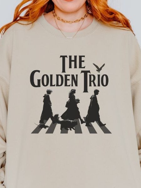 Golden Trio on Abbey Road Cozy Fall Sweatshirt product image (7)