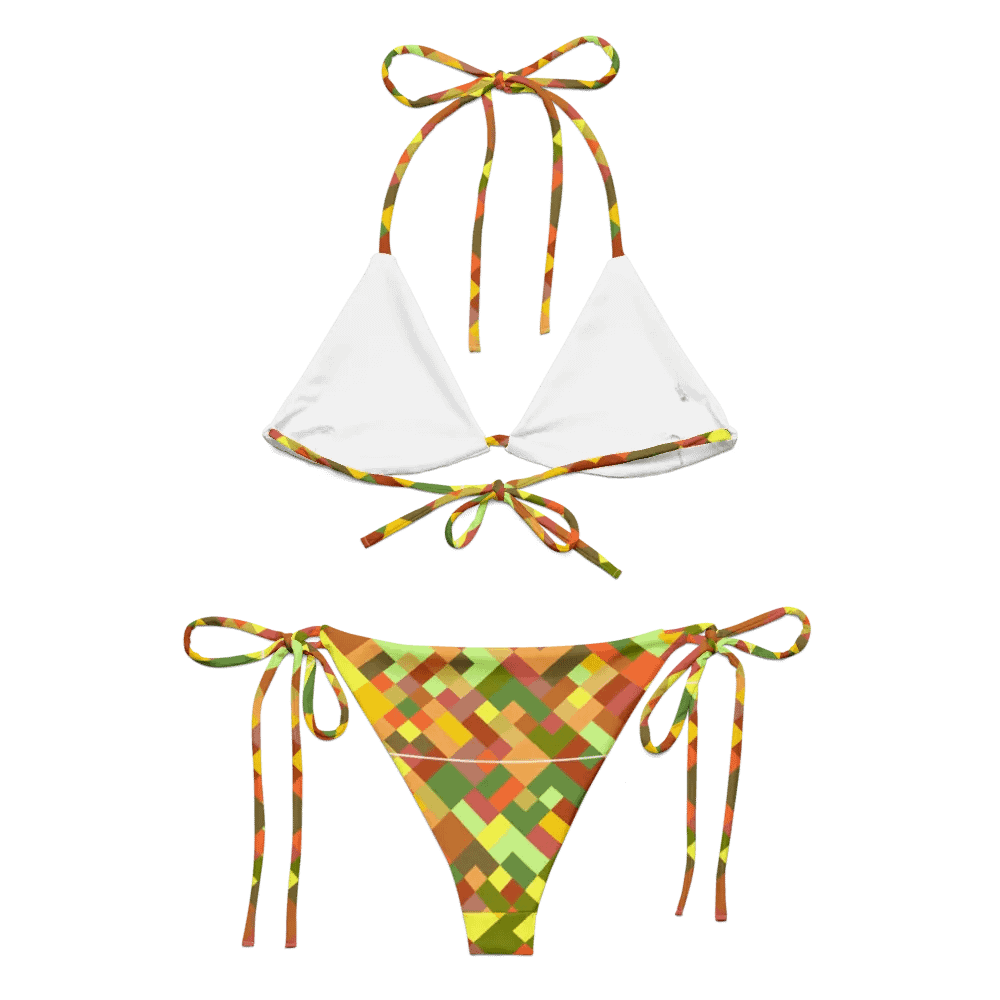 Colorful Mosaic Pattern Design String Bikini - v2 product image (6)