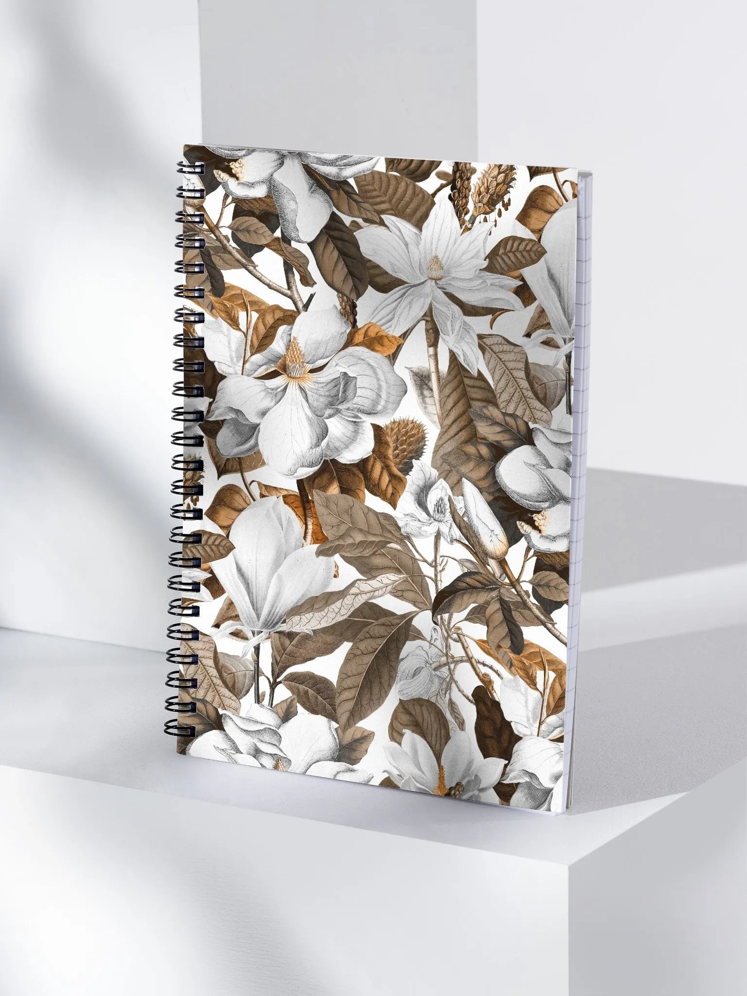 Tan Magnolia Grandiflora Spiral Notebook product image (4)