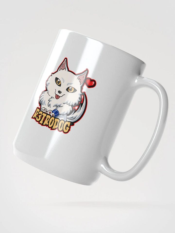 R3TRODOG Playful Pup Glossy Mug product image (2)