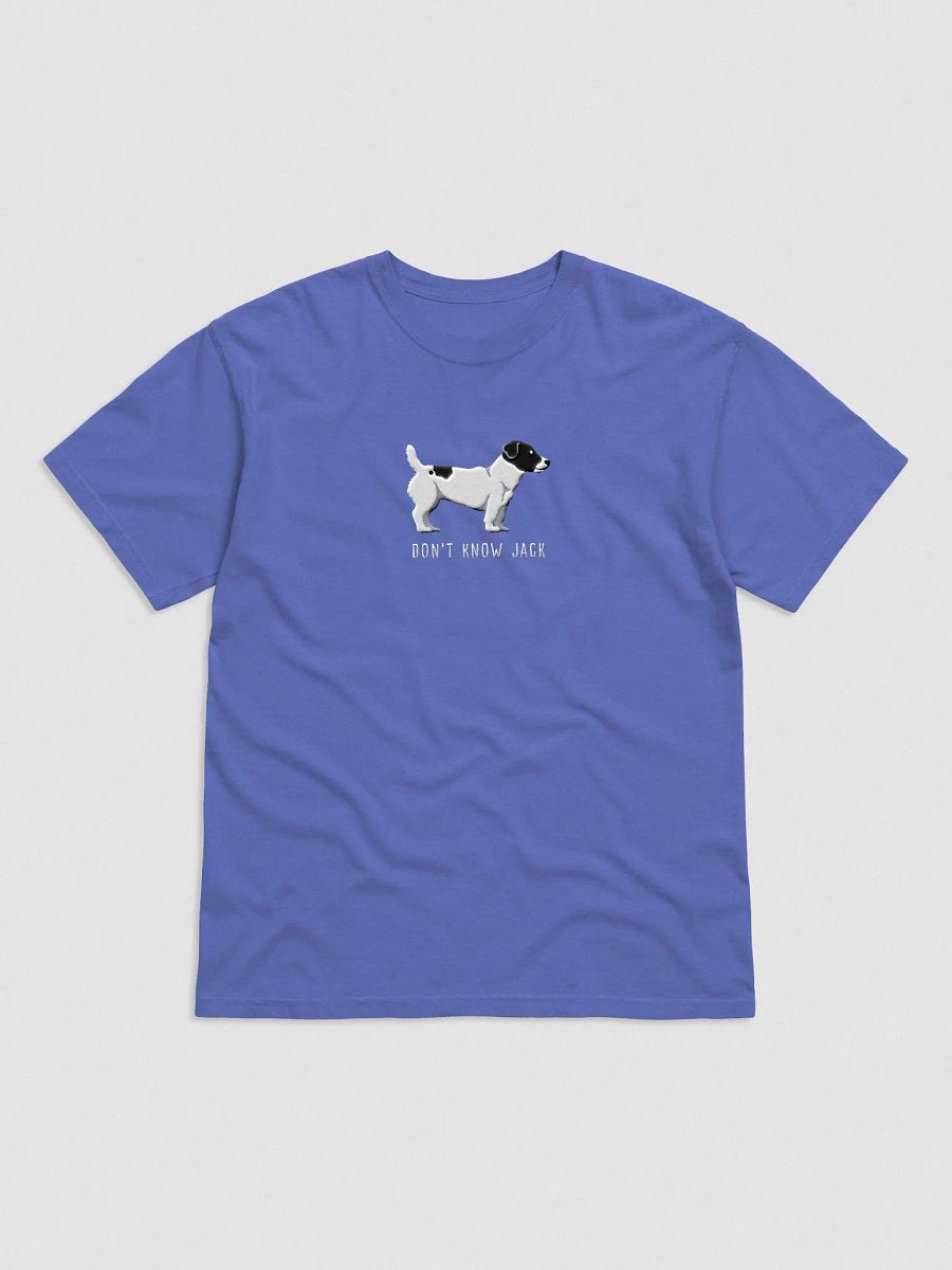 Don't Know Jack T-Shirt(Embroidered) of a Jack Russell Terrier(Black & White) product image (4)