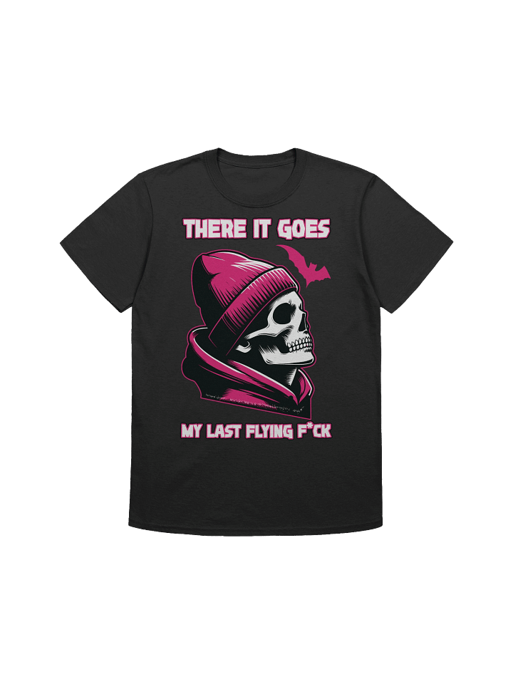 Meme – Last Flying F*ck – Skull Beanie – Gildan Softstyle T-Shirt product image (1)