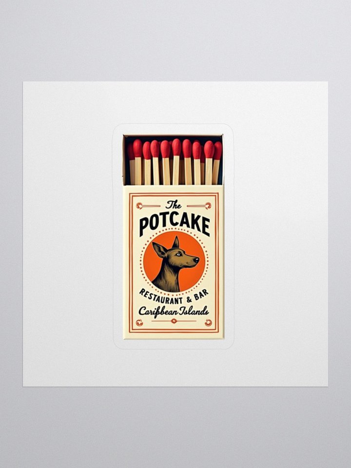Potcake Matchbox Sticker product image (1)