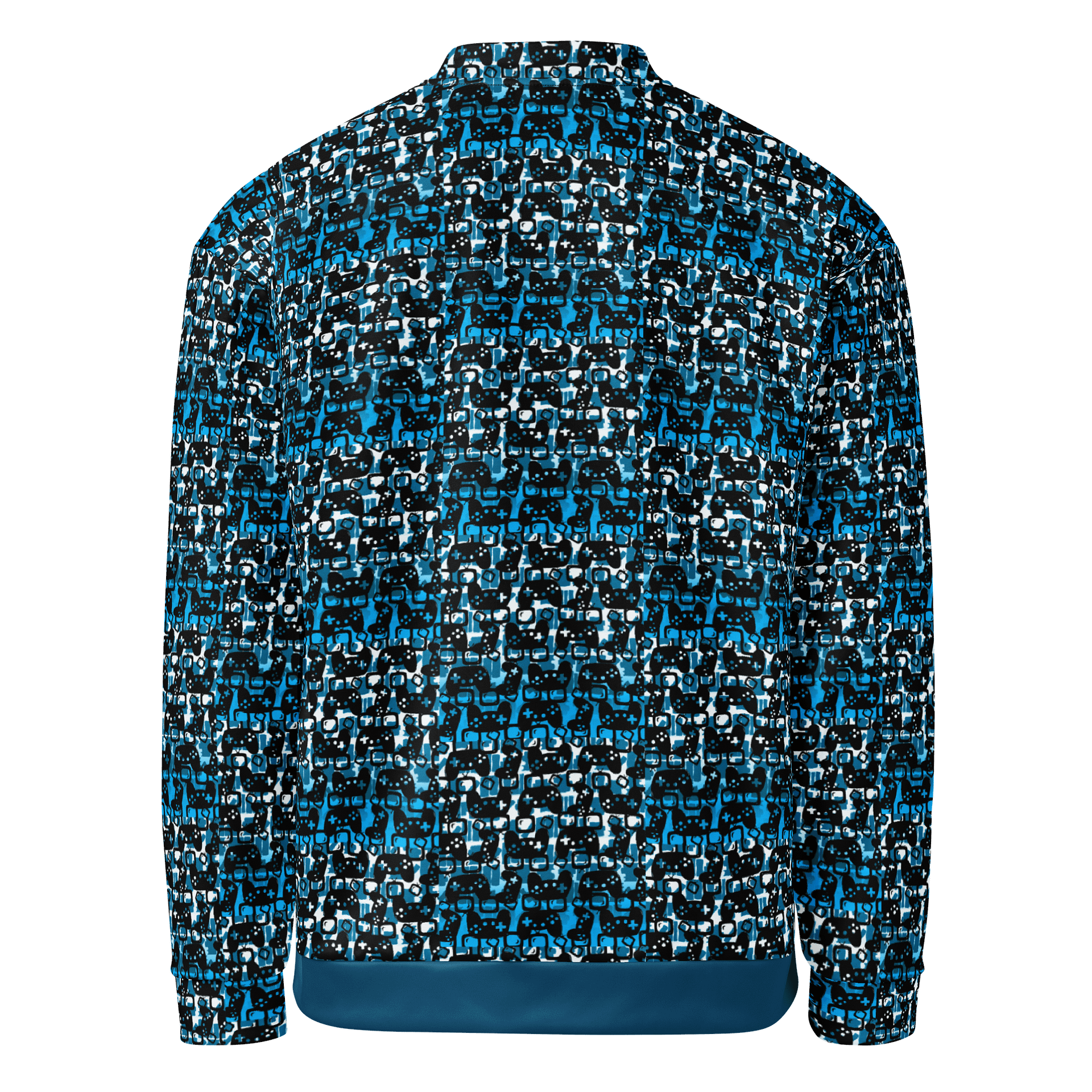 Story Lover Unisex Bomber Jacket (Blue and Black) product image (3)