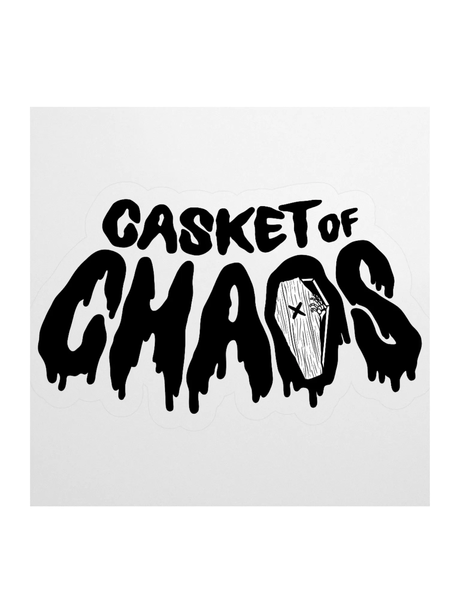 Casket of Chaos (Black) Kiss Cut Stickers product image (1)
