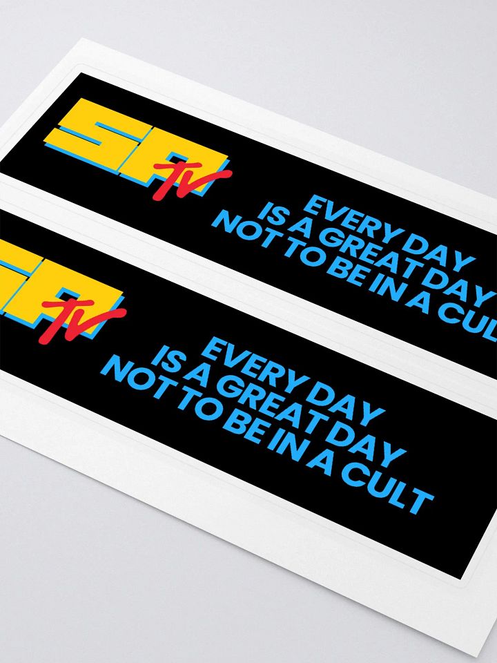 Bumper Sticker - Every day - blue on black product image (2)