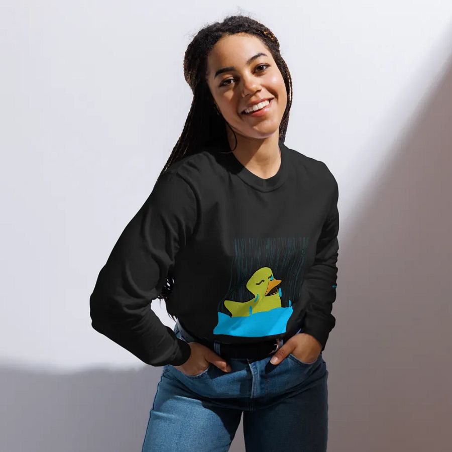 Quackers Cry Comfort Colors Unisex Garment-Dyed Heavyweight Long Sleeve Shirt product image (6)