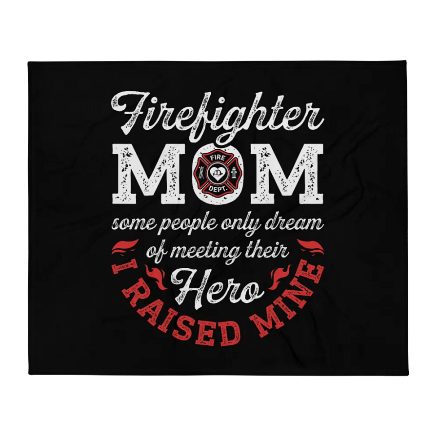 Firefighter Mom - Throw Blanket product image (1)