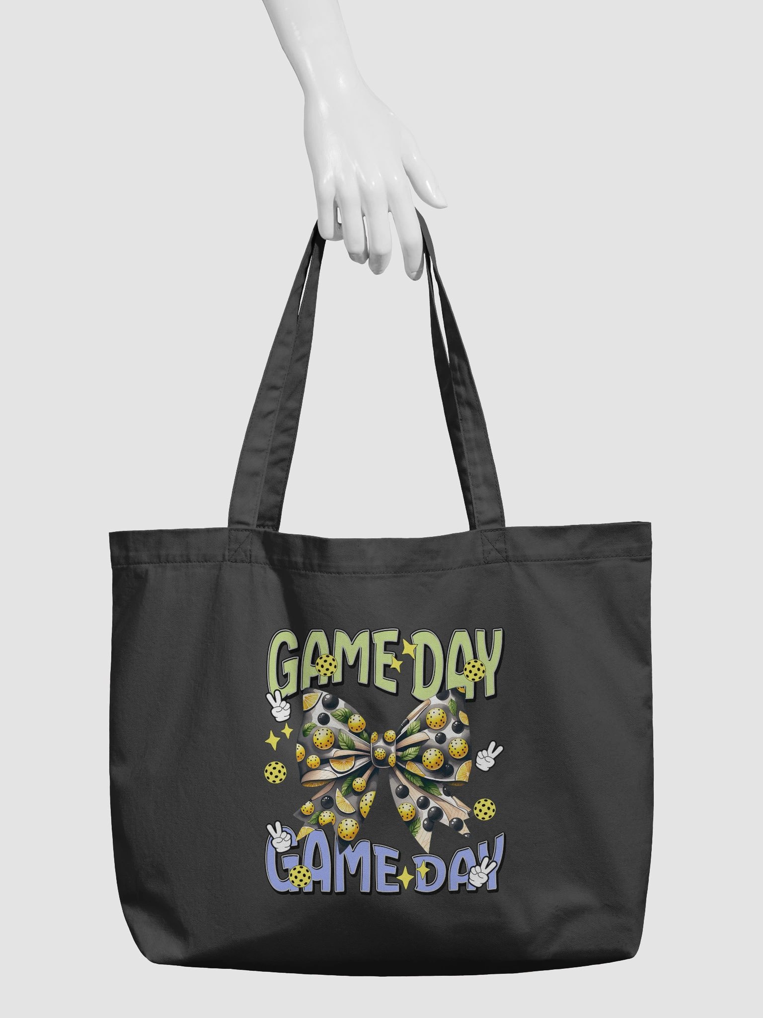 Game Day Bow Pickleball Celebration Tote Bag product image (3)