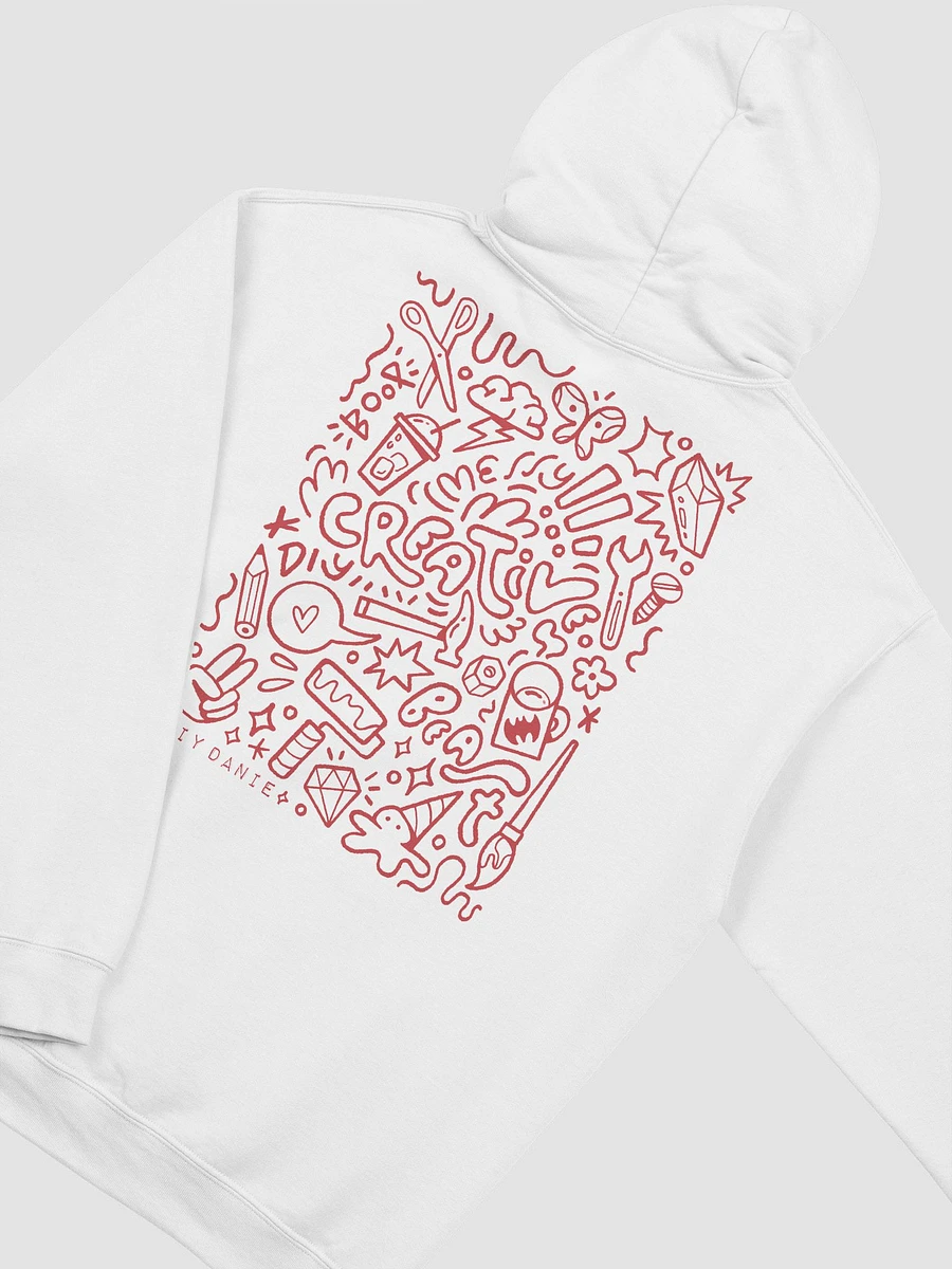 CREATIVE CHAOS HOODIE - Red txt product image (49)