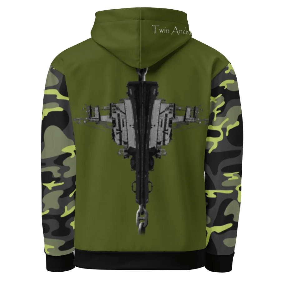 Camouflage & Green Hudson VB-chain Hoodie product image (11)