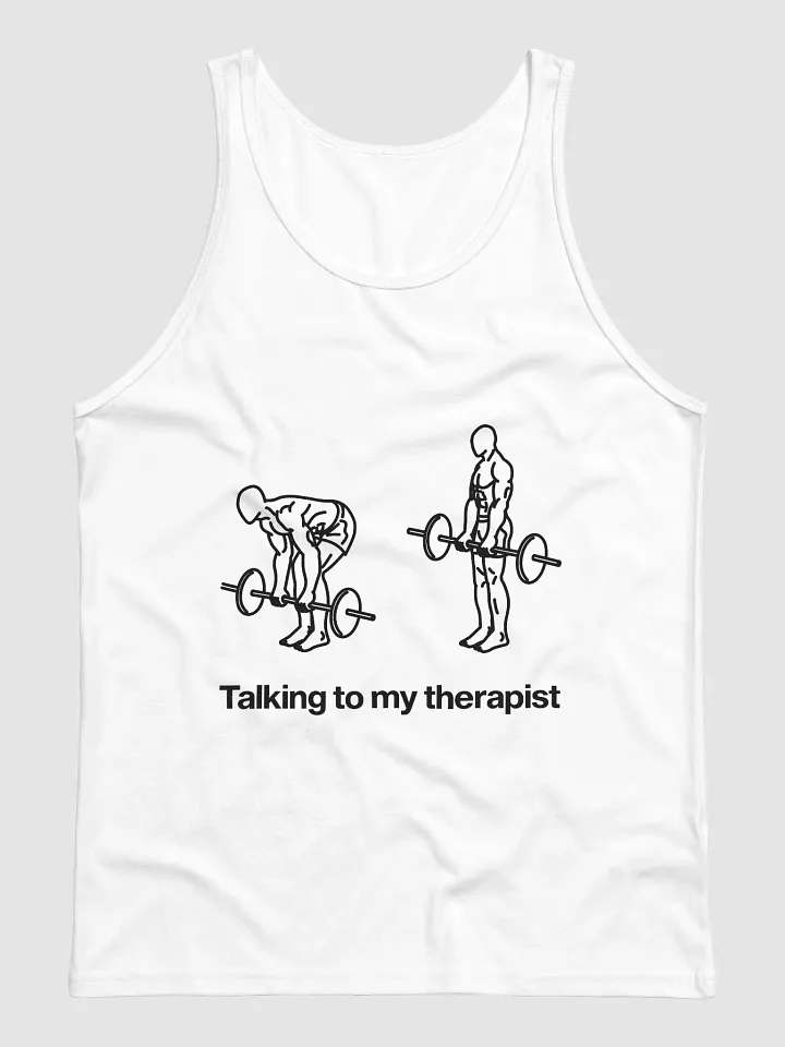 talking to my therapist tanktop - 100% cotton product image (1)