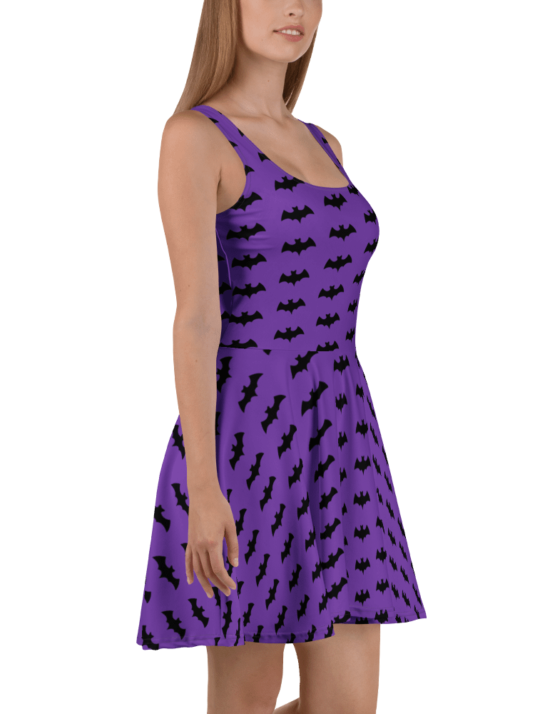Purple Bats Pattern Dress product image (2)