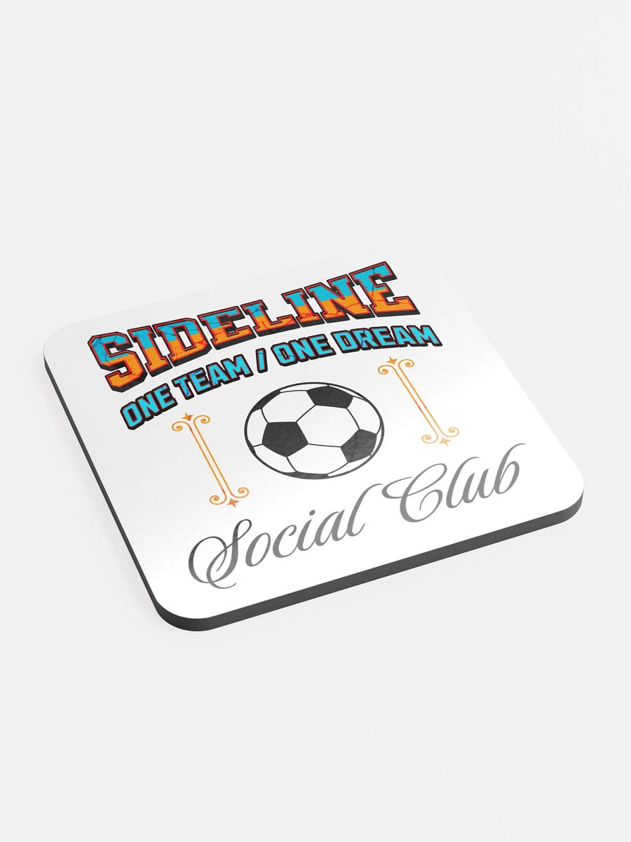Sideline One Team One Dream Social Club Soccer Cork Coaster Set product image (3)