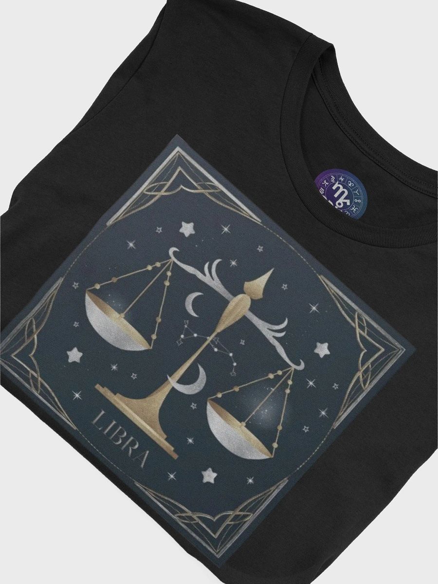 Unisex Libra Zodiac T-Shirt - Celestial Scales Design, Astrology Gift product image (7)