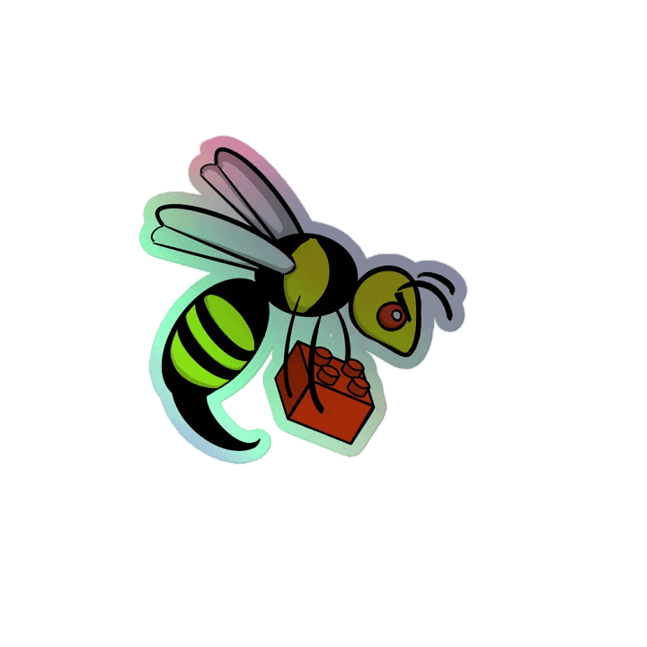 Holo Brick Wasp Sticker product image (2)