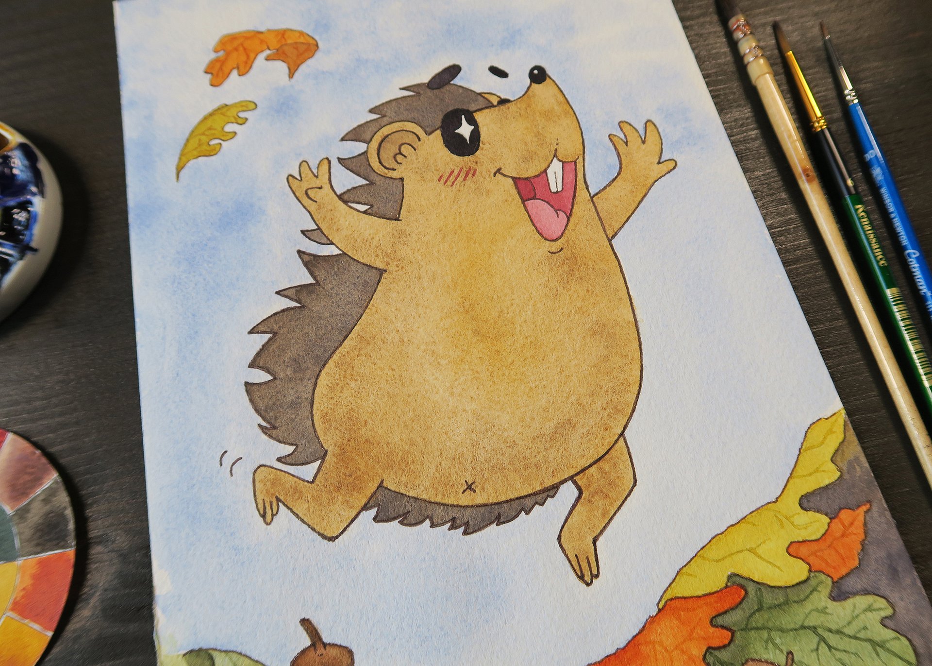 original painting : harold hedgie product image (2)