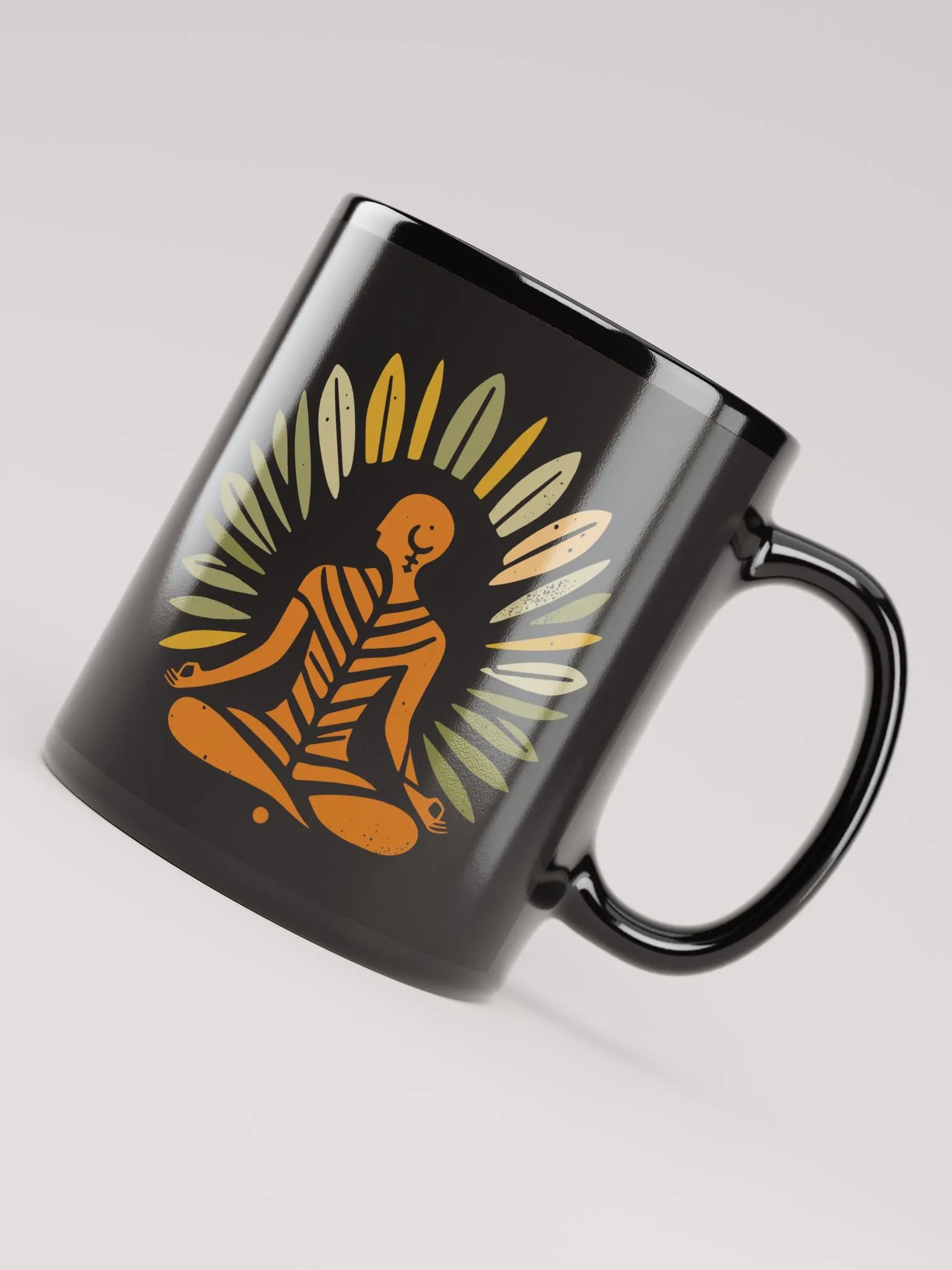 Zen Leaf Meditation - Ancient Wisdom Meets Boho Style Mug product image (8)