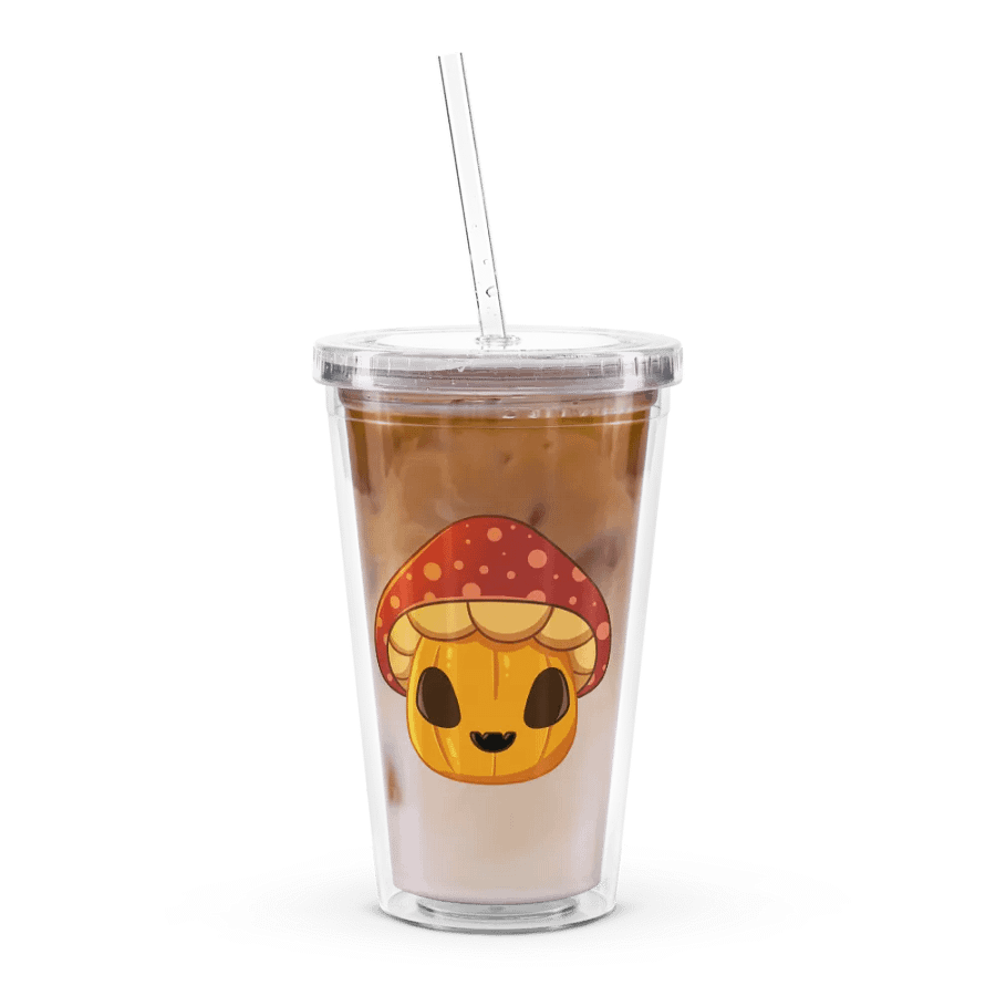 Mushie Pumpkin Plastic Tumbler product image (2)