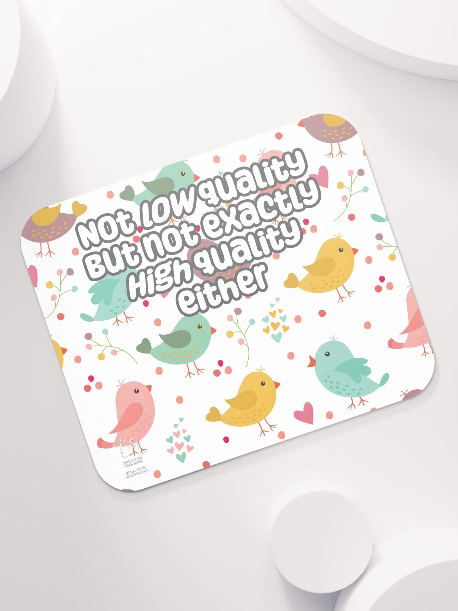 Not Low Quality Medium Mouse Mat - birds product image (7)