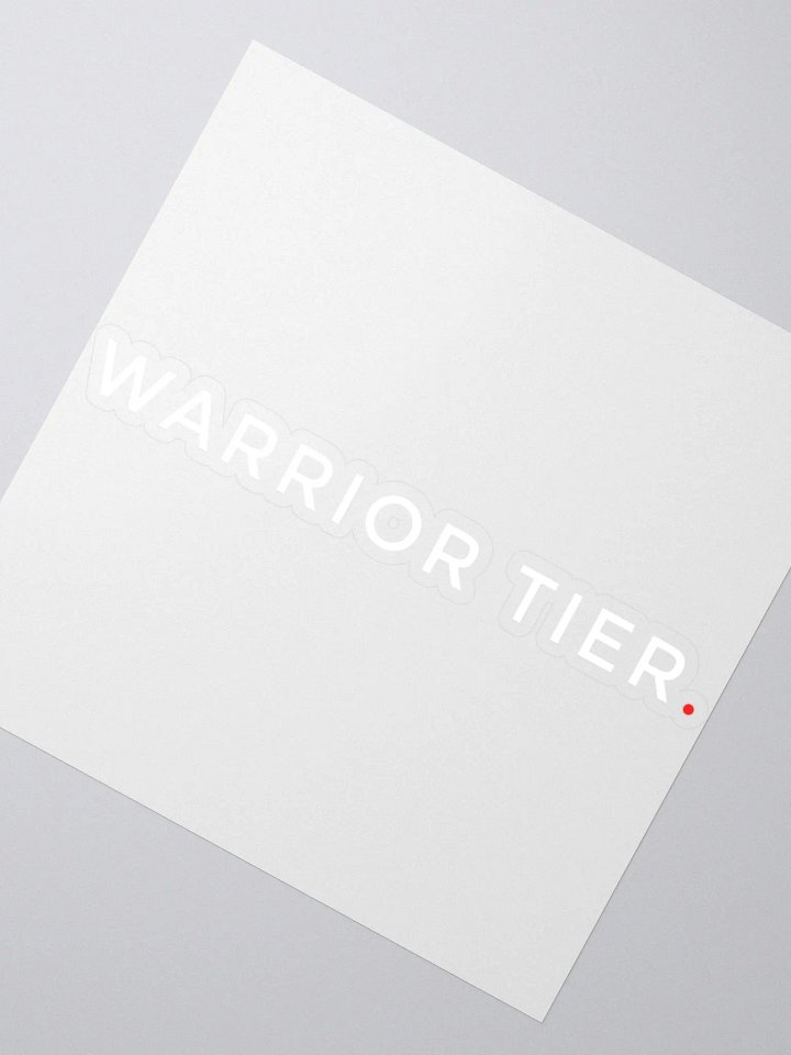 Warrior Tier Classic Sticker product image (2)