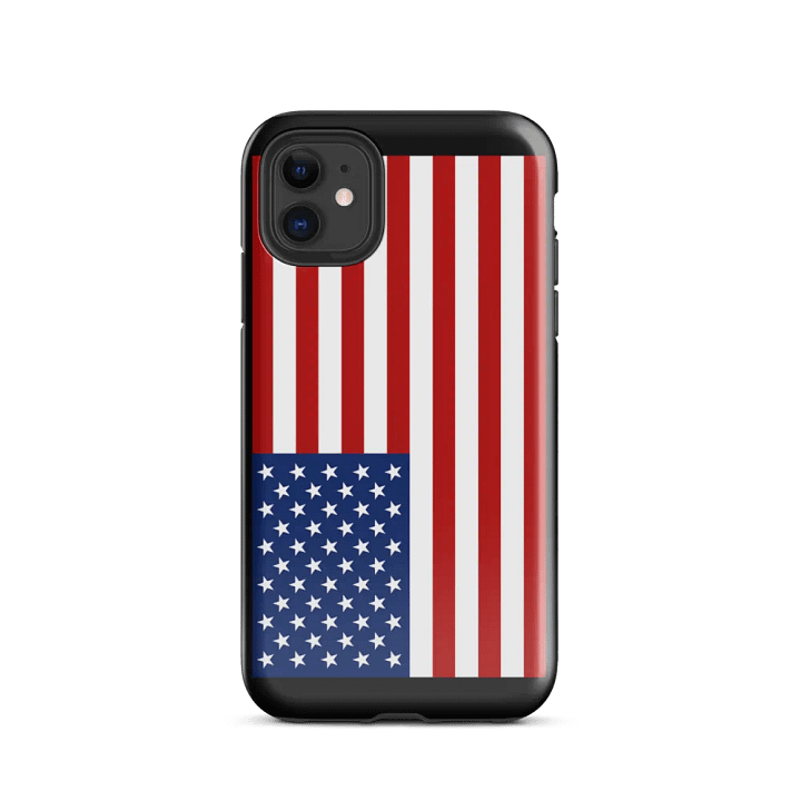 Patriotic USA flag iPhone® Tough Case product image (24)