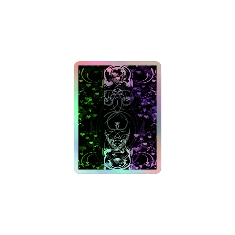 Genderqueer Pride Flag Sticker (Flourish Variation) product image (1)