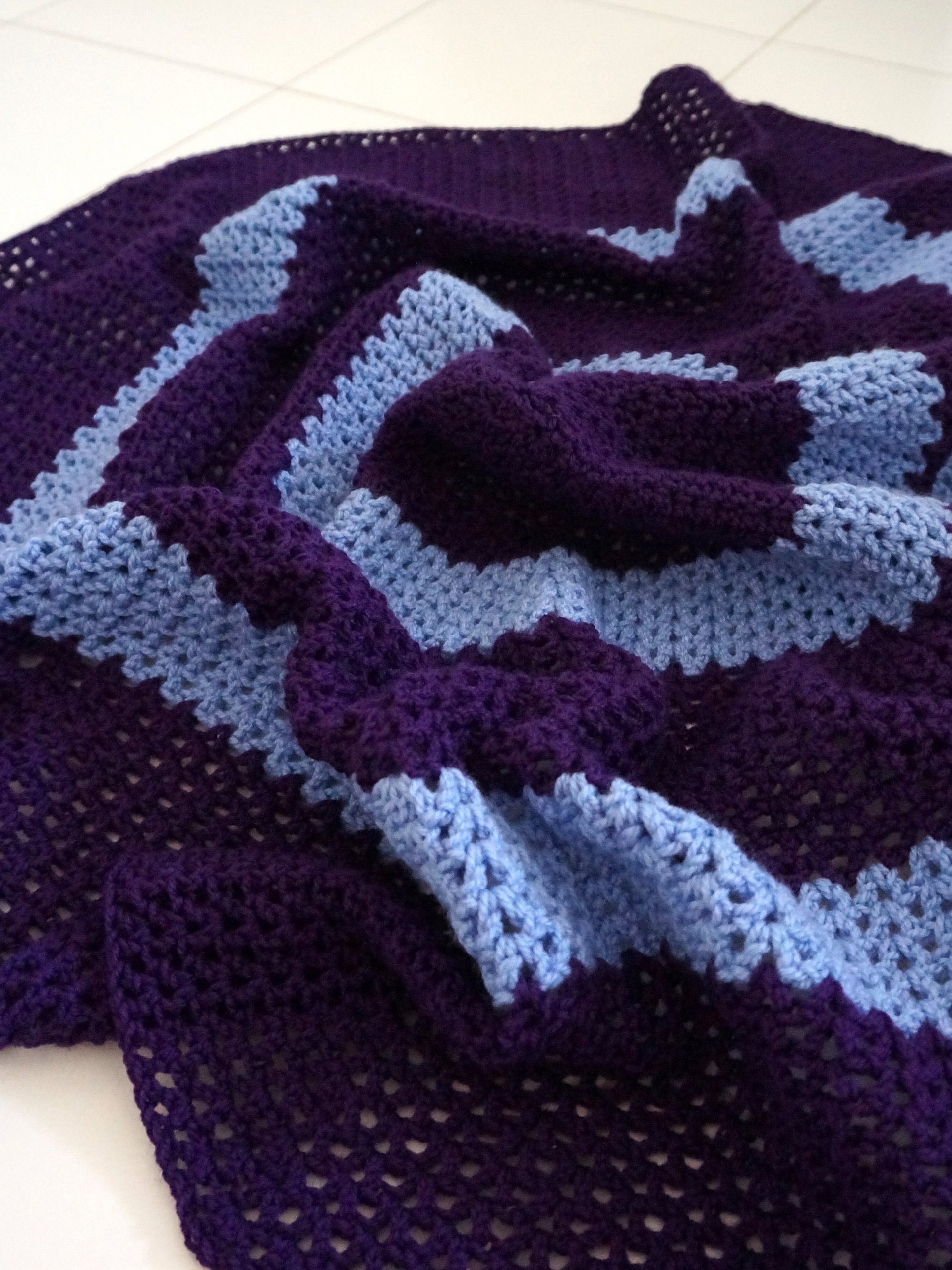 V stitch round blanket pdf pattern product image (5)
