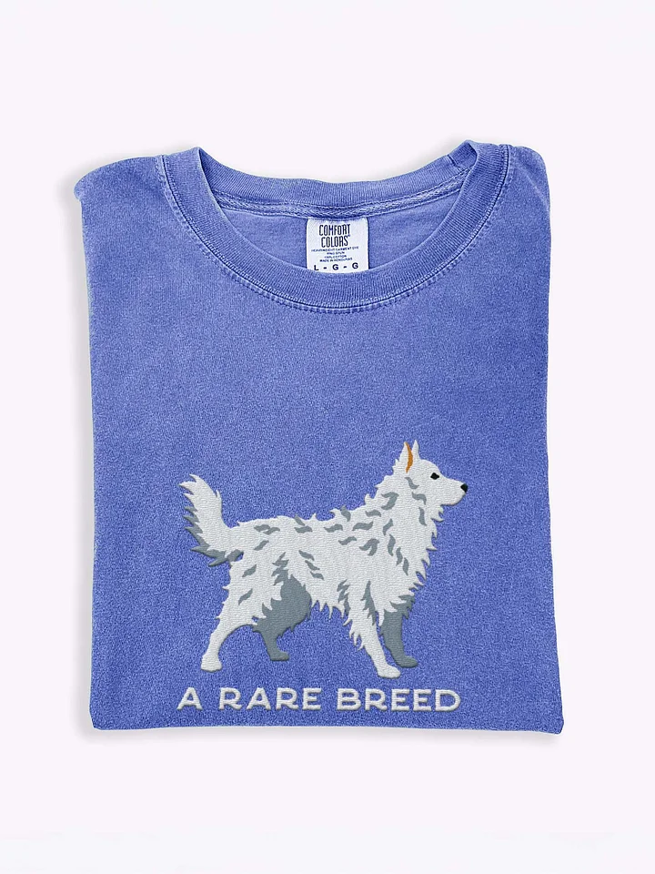 A Rare Breed T-Shirt(Embroidered) of a Hungarian Mudi(White) product image (1)